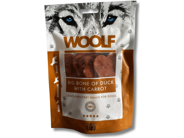 Woolf Big Bone of Duck with Carrot 100g