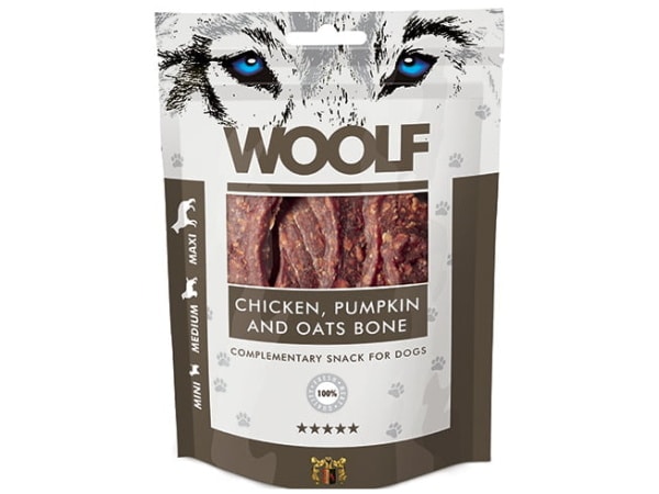 Woolf Chicken Pumpking & Oats Bone 100g