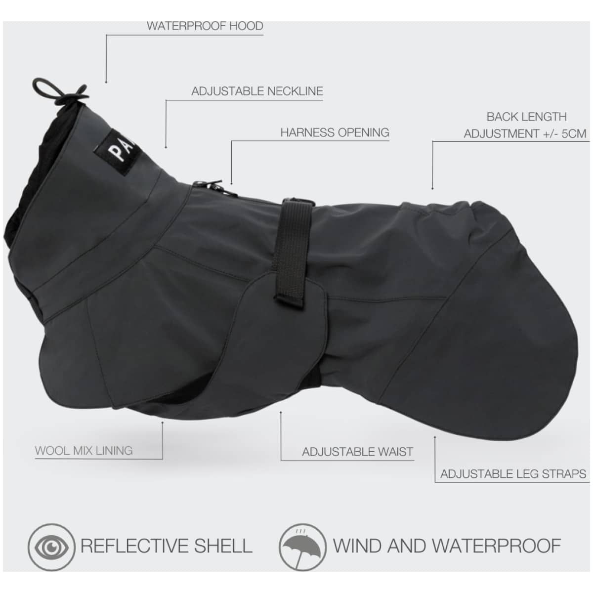 Paikka Visibility regnfrakke, dark - Billede 7