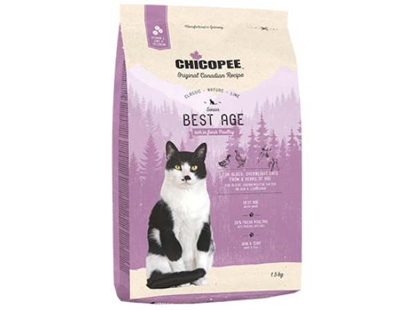 Chicopee CNL Cat Senior Best Age Fjerkræ, 1,5kg