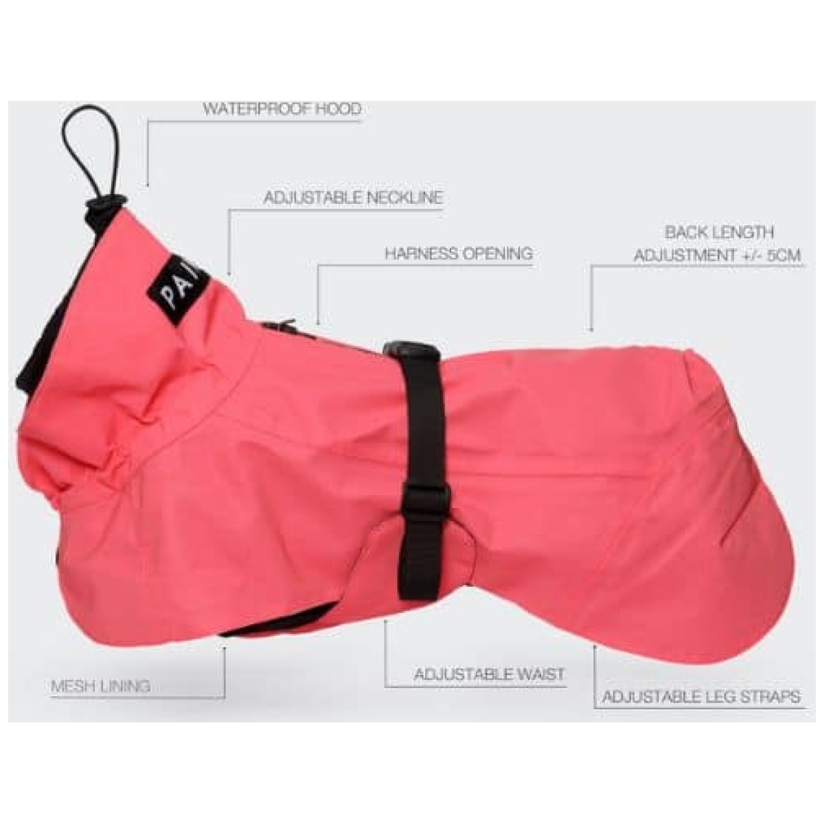 Paikka Visibility regnfrakke, pink - Billede 12