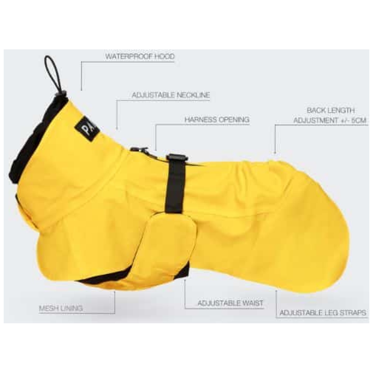 Paikka Visibility regnfrakke, gul - Billede 15