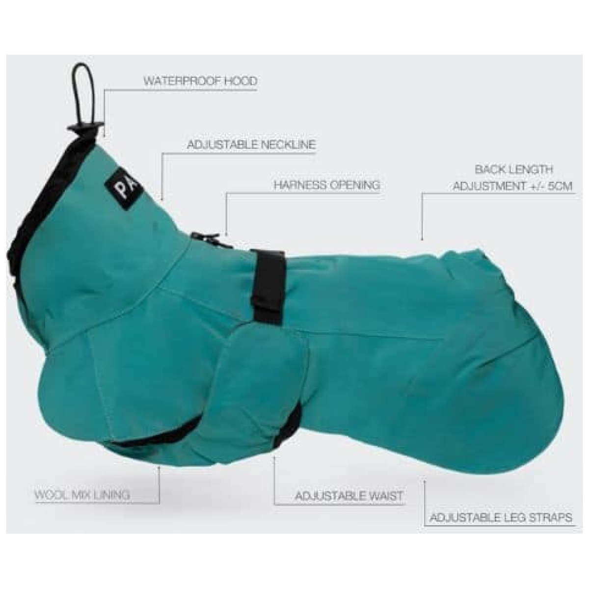 Paikka Visibility regnfrakke, Emerald - Billede 13