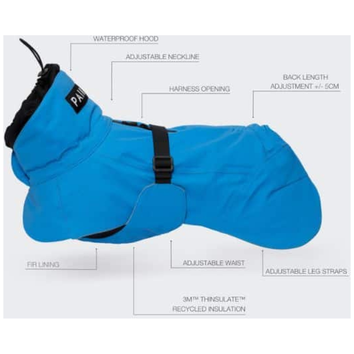 Paikka Recovery vinterfrakke, indigo - Billede 12