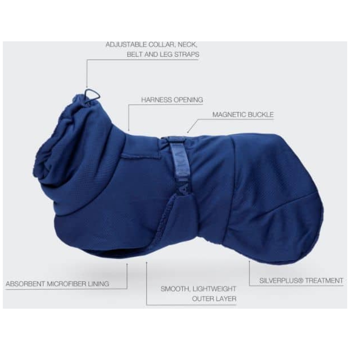 Paikka Tørredragt 2Go, Navy - Billede 8