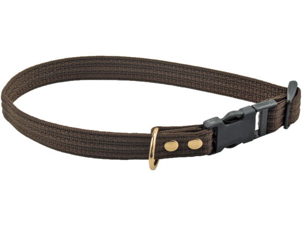 Fenriz halsbånd, brun, messing