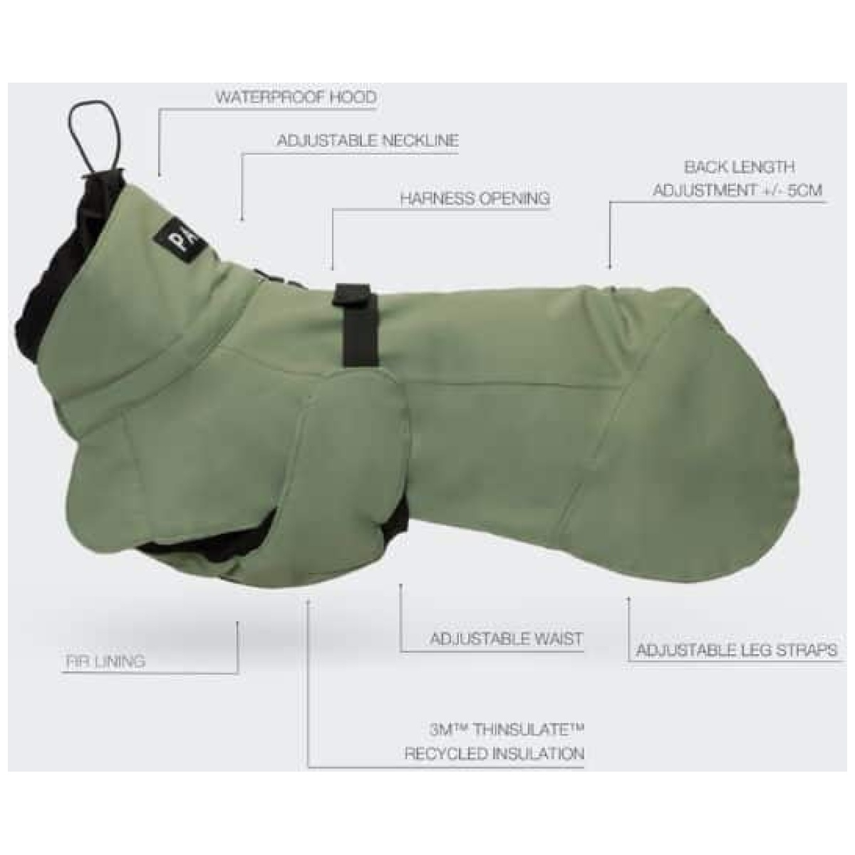 Paikka Recovery winter coat, green - Image 14