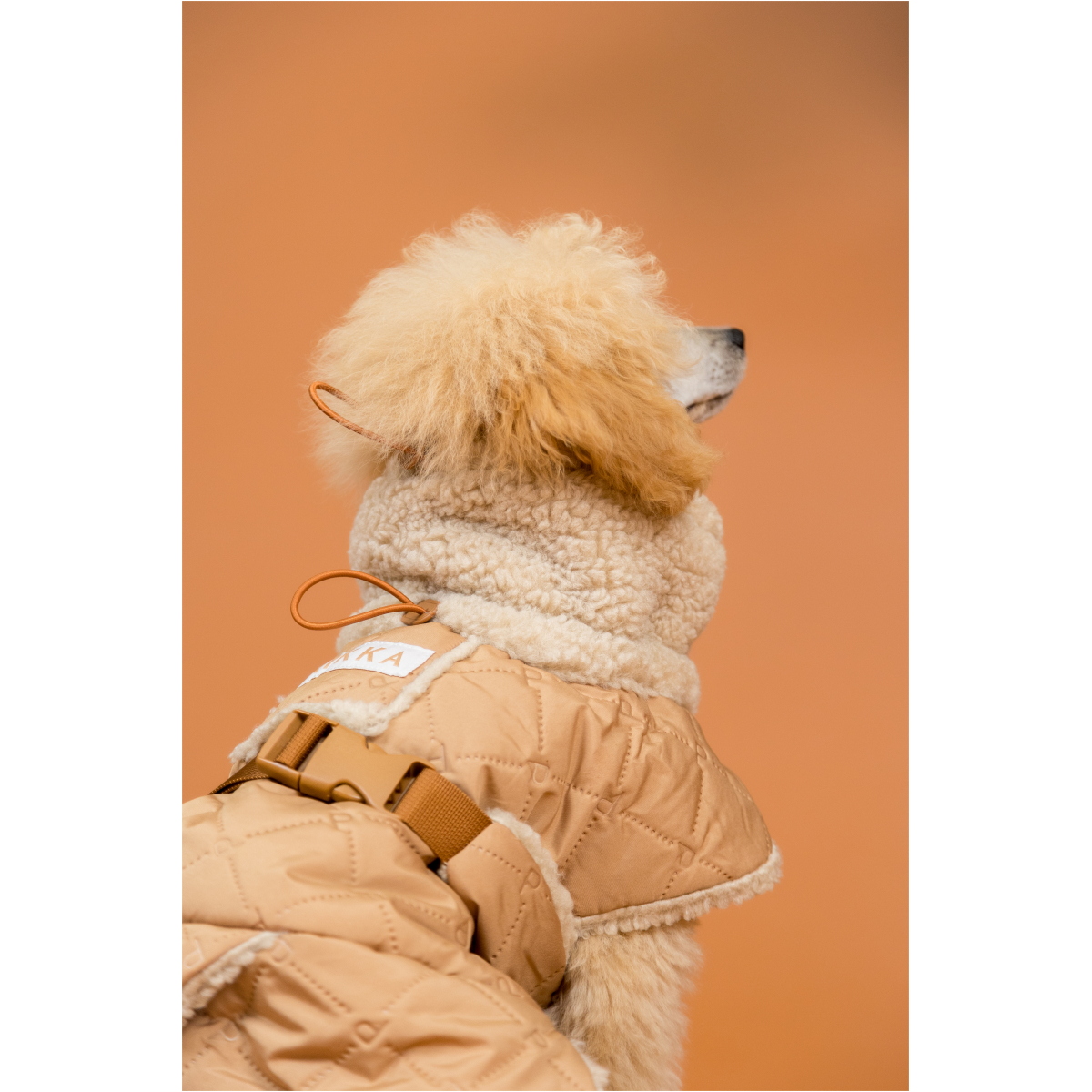 Paikka Quilted Sherpa Jakke, Camel - Billede 11