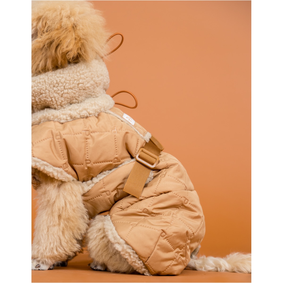 Paikka Quilted Sherpa Jakke, Camel - Billede 12