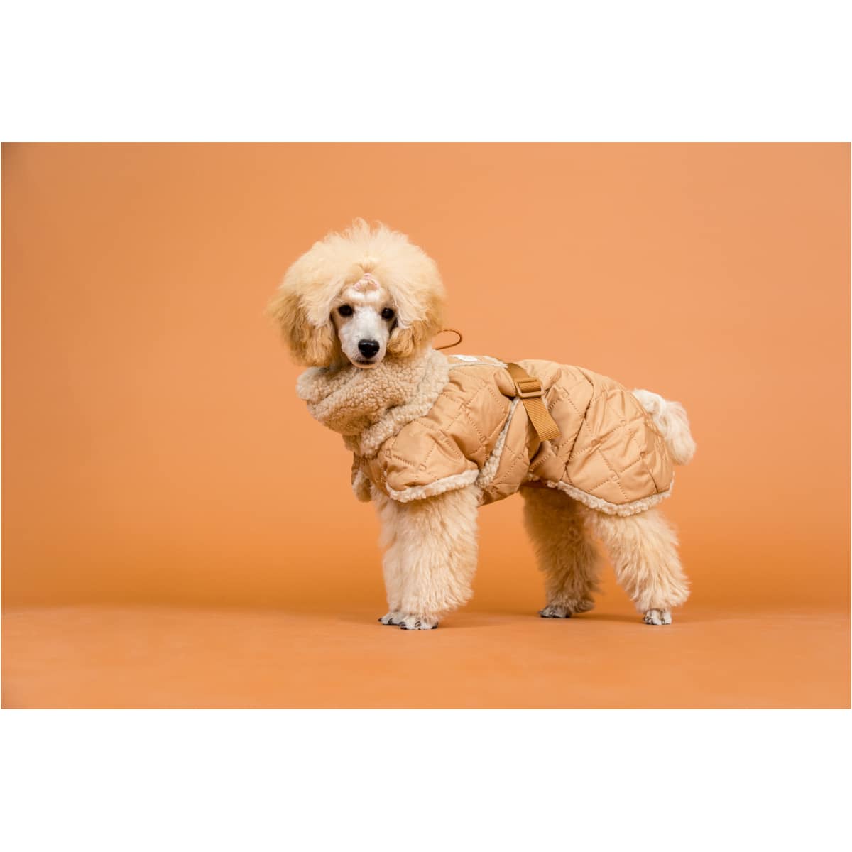 Paikka Quilted Sherpa Jakke, Camel - Billede 13