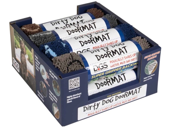 Espositore per zerbini Dirty Dog, grande, 8 pezzi.