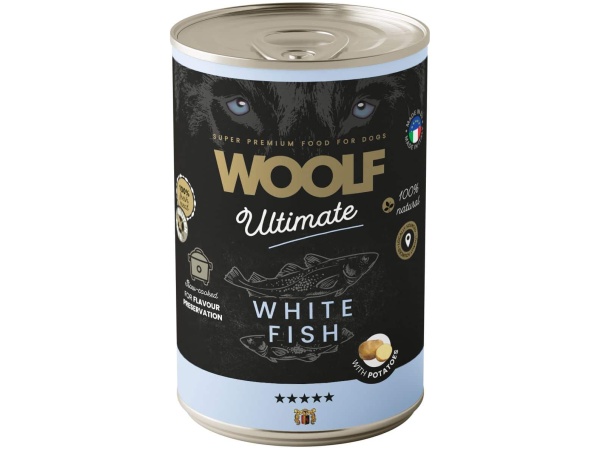 Woolf Ultimate Vådfoder, White Fish with Potatoe, 400g