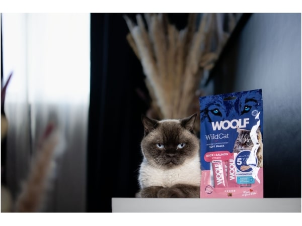 Woolf Wildcat Cream 5 stk, Duck & Salmon + Oligosaccharider