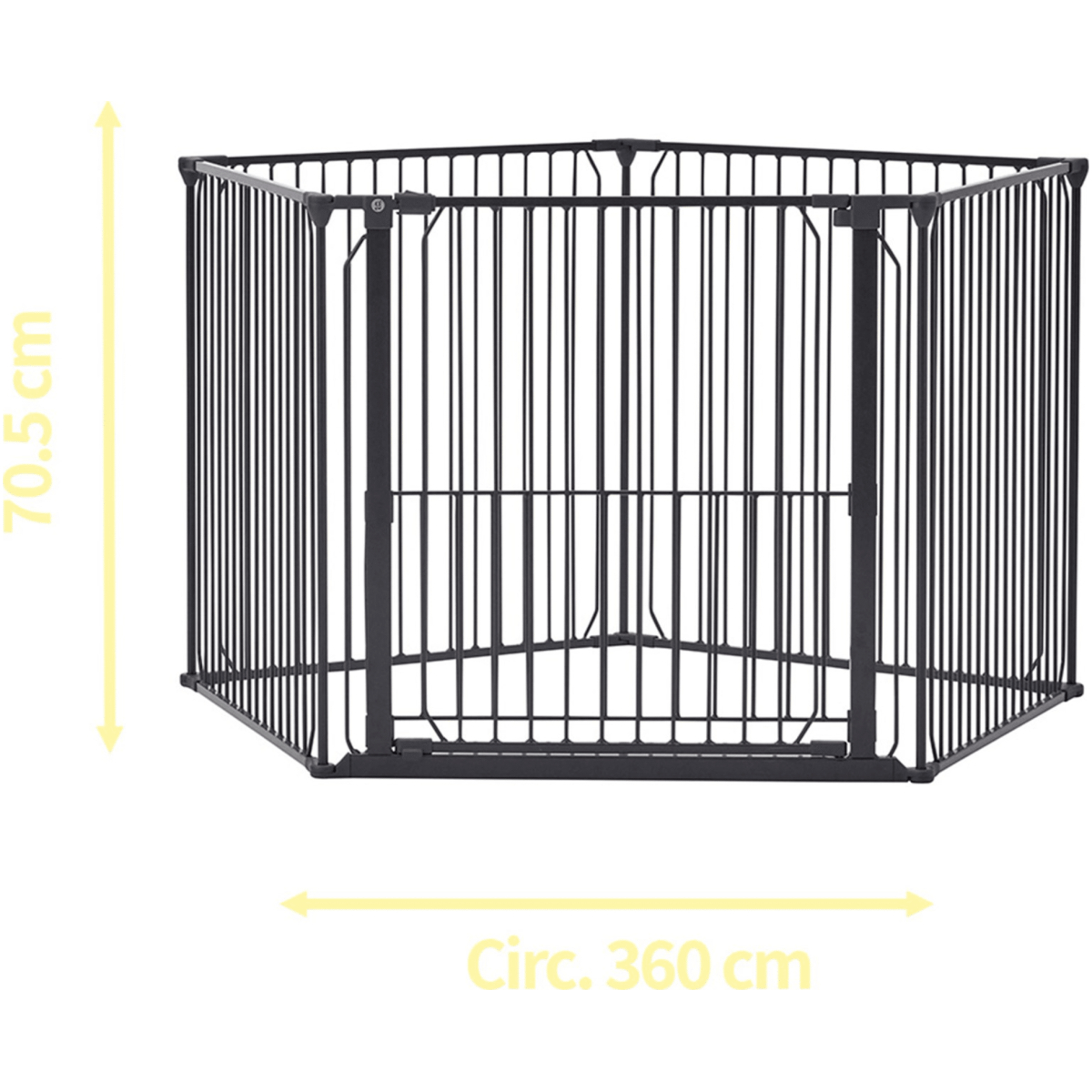 DogSpace King Mommy+ Supreme PuppyStay Pen / Room, Black - Billede 7