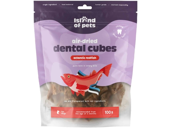 Island of Pets, Air-dried Atlantic redfish dental cubes