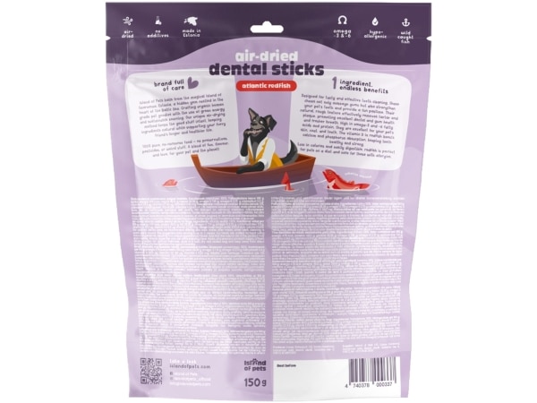 Island of Pets, Air-dried Atlantic redfish dental sticks